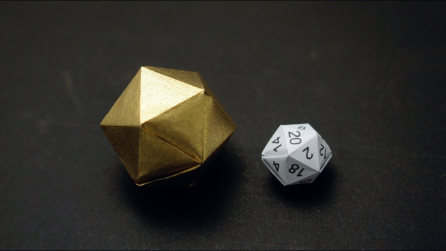 SINGLE SHEET ORIGAMI ICOSAHEDRON (Jo Nakashima & Shuzo Fujimoto)