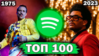 ТОП 100 ПЕСЕН по ПРОСЛУШИВАНИЯМ в Spotify 2006-2023 | Хиты Спотифай