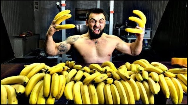 100 бананов за раз? возможно ли это? calorie challenge- 10 000 калорий