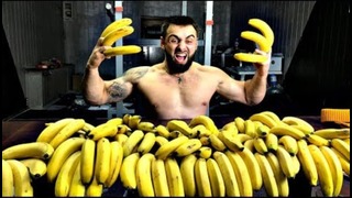 100 бананов за раз? возможно ли это? calorie challenge- 10 000 калорий