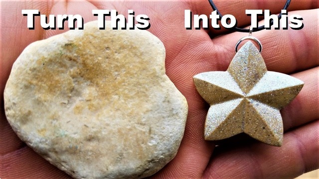 Я сделал кулон в виде звезды из обычного камня