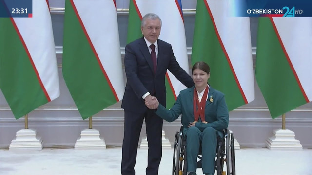 Shavkat Mirziyoyev XVII yozgi Paralimpiya o‘yinlari g‘olib va sovrindorlari bilan uchrashdi