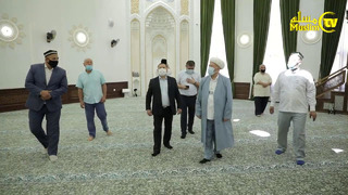 Toshkent shahridagi yangidan bunyod etilgan masjidlardan lavhalar