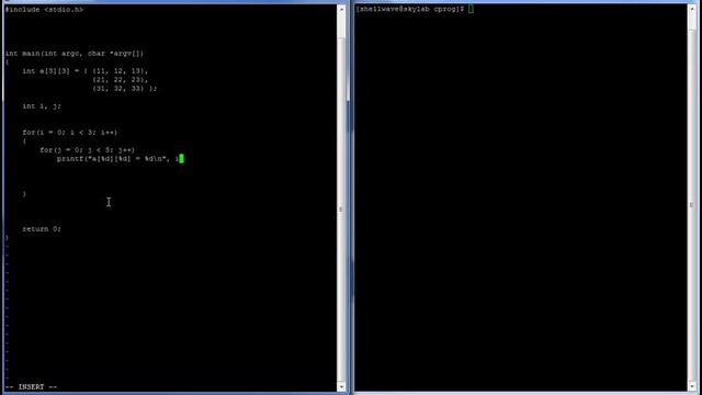 C Programming in Linux Tutorial #052 – Two Dimensional Array Variable