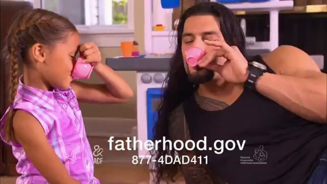 Roman Reigns Take Time to Be a Dad Today