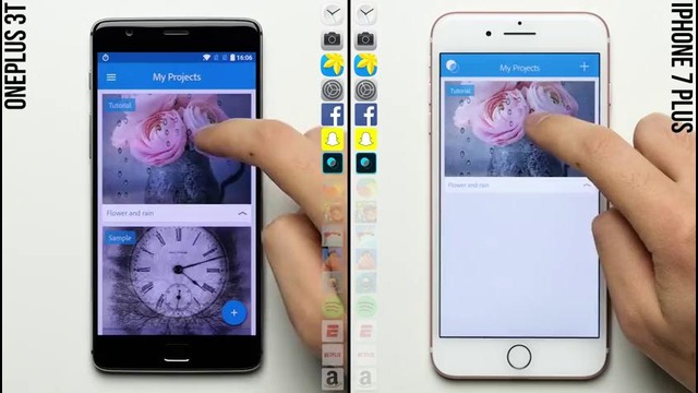 OnePlus 3T vs. iPhone 7 Plus Speed Test