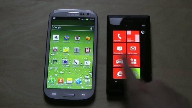 Galaxy s3 vs Lumia 800