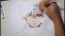 Drawing Kaneki ken from Tokyo Ghoul – YouTube