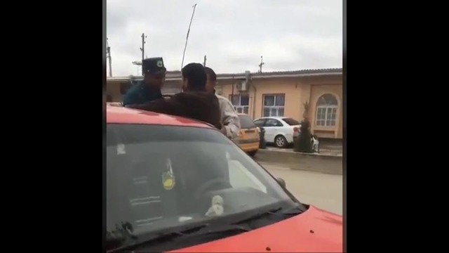 GAI va haydovchi oʻrtasidagi janjal