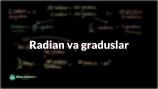 23 Radian va graduslar | Trigonometriya