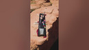 Pole vaulting OFF A CLIFF