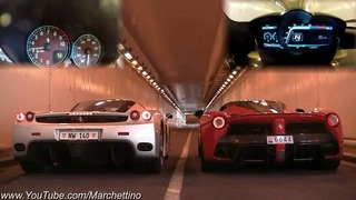 LaFerrari vs Ferrari Enzo. Insane Rev Battle! Битва выхлопов