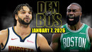 Бостон Селтикс – Денвер Наггетс | НБА | Обзор матча за 2026-01-08