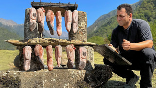 Жареные говяжьи языки с аппетитной хрустящей корочкой! Жизнь в горах Азербайджана