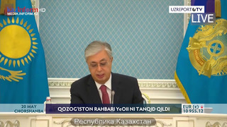 Qozog’iston Prezidenti Qosim-Jomart Tokayev YEOII faoliyatini tanqid qildi