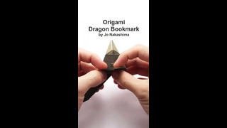 Origami Dragon Bookmark #shorts