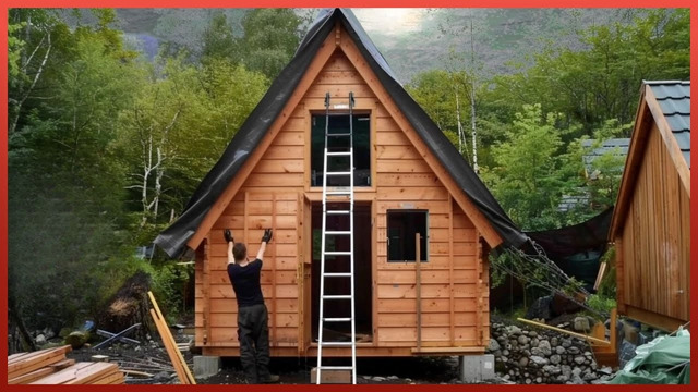 Family Builds Amazing Mountain CABIN in Just 9 Months | Start to Finish by @woodjunkie yt