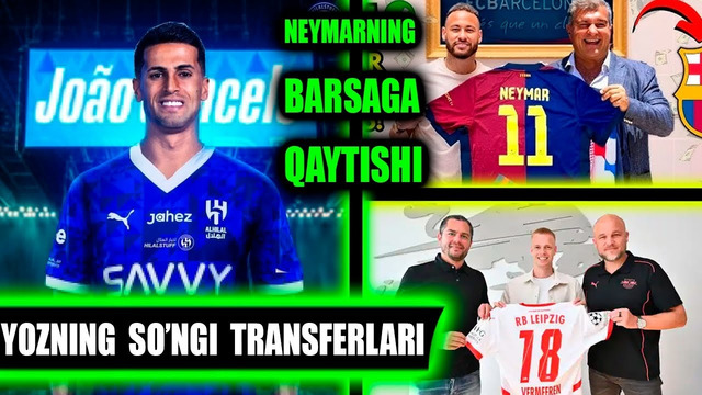 YOZNING SO’NGI TRANSFERLARI – RASMIY, AMALGA OSHISHI KERAK, SO’ROQ OSTIDA BO’LGANLAR