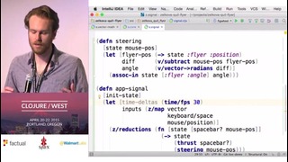 Clojure West 2015 – James MacAulay – Composing Interactive Apps With Zelkova