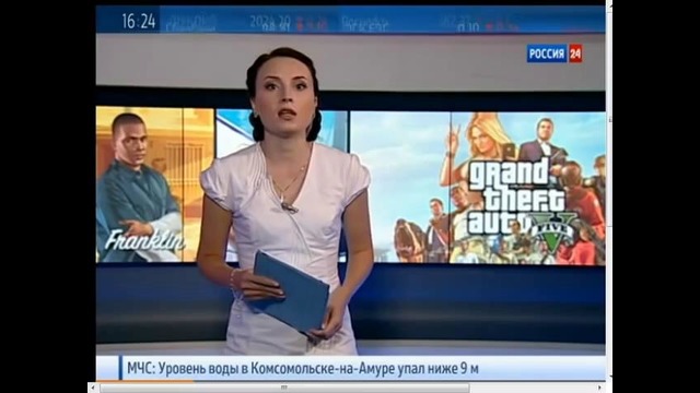 Россия 24 о GTA 5 (V)
