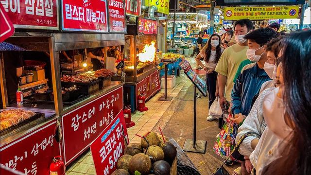 Корейский Базар! Шоу уличной еды в Южной Корее! Натуральный Жемчуг! Street Food! Korea