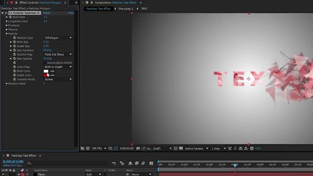 After Effects Tutorial- Particles Text Effects