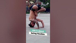 Man Demonstrates Incredible Contortion Skills on Street | People Are Awesome #shorts #contortion