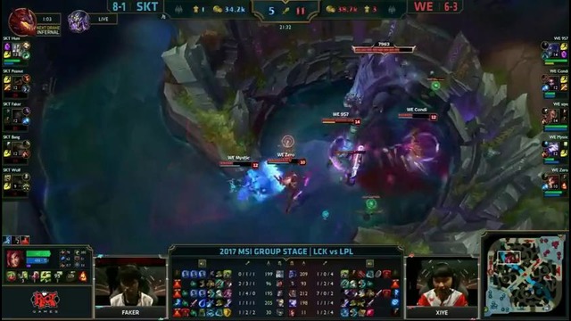 SKT T1 vs World Elite – MSI 2017 Group Stage. День 5 – Игра 6 HIGH