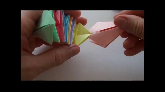 Модульное оригами – Динамичная игрушка из бумаги