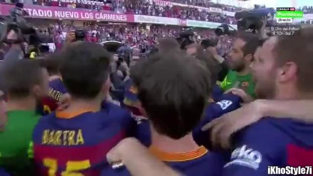 Празднование чемпионства. Барселона