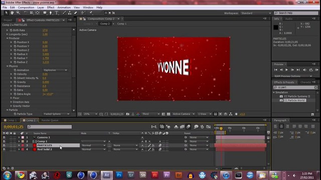 Particle Depth of Field – After Effects – CC Particle World