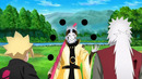 Урашики выпускает всю свою силу против Джирайи в аниме Боруто