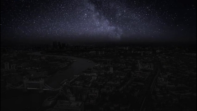 Как выглядит ночное небо Лондона без искусственного освещения